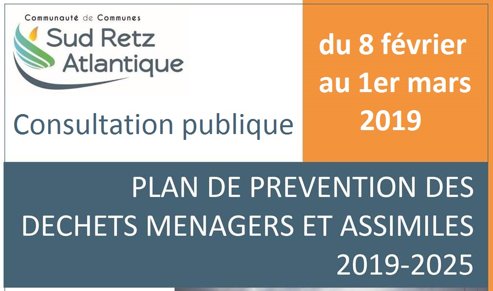 Plan Local de Prevention des Dechets information relative a la consultation publique