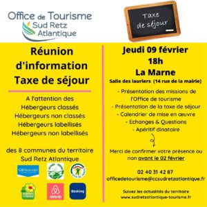 Invitation Taxe de séjour