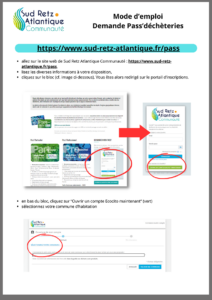 mode d'emploi Pass déchèteries Sud Retz Atlantique